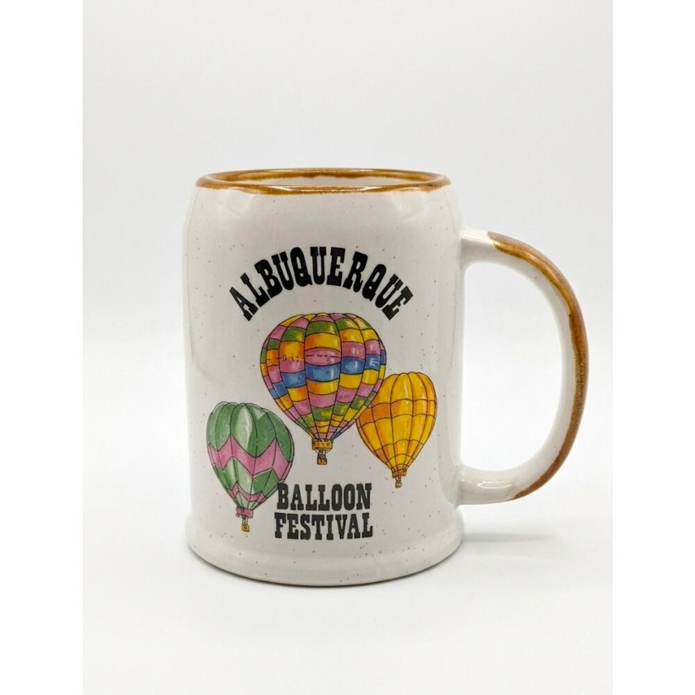 Vintage Albuquerque Balloon Festival Ceramic Stoneware Coffee Mug